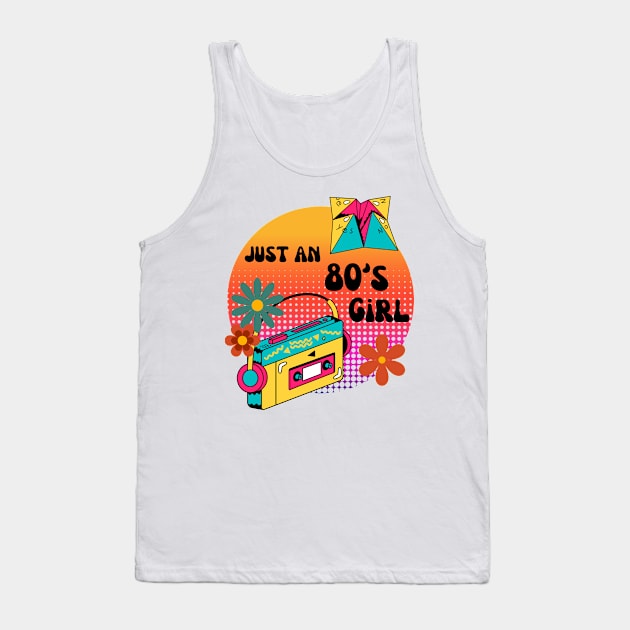 80s girl Tank Top by Chavjo Mir11